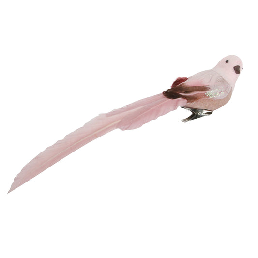 PINK FEATHER POLY BIRD